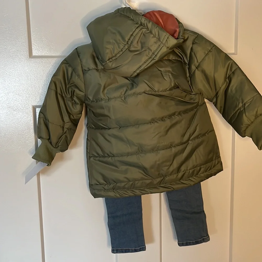 7 for all Mankind 3-Piece Quilted Jacket, Long Sleeve Top & Denim‎ Pants Set